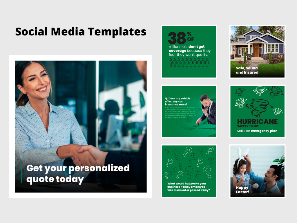 Social media templates example